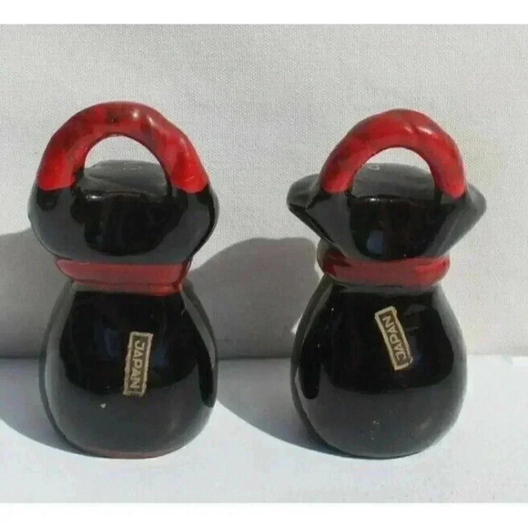 Vintage Money Bags (For Donkey) Salt Pepper Shakers Dinnerware - Picture 3 of 4